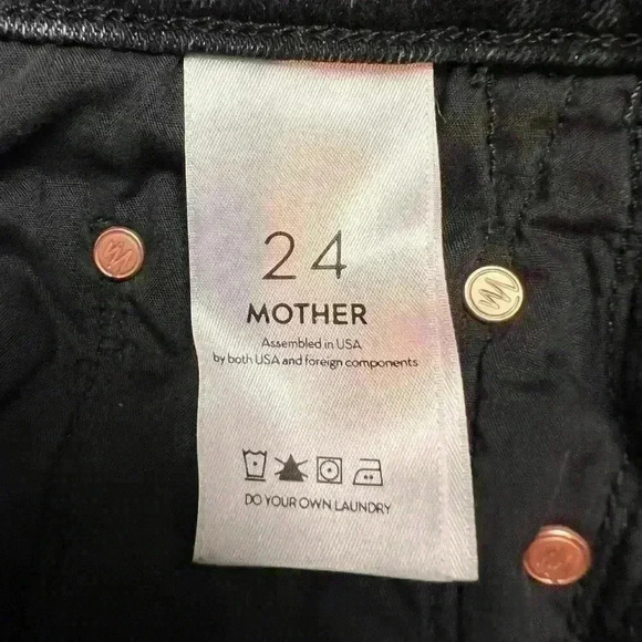 Mother The Insider Crop Step Fray Jeans in Train Stop Size 24 NWOT - Picture 9 of 11